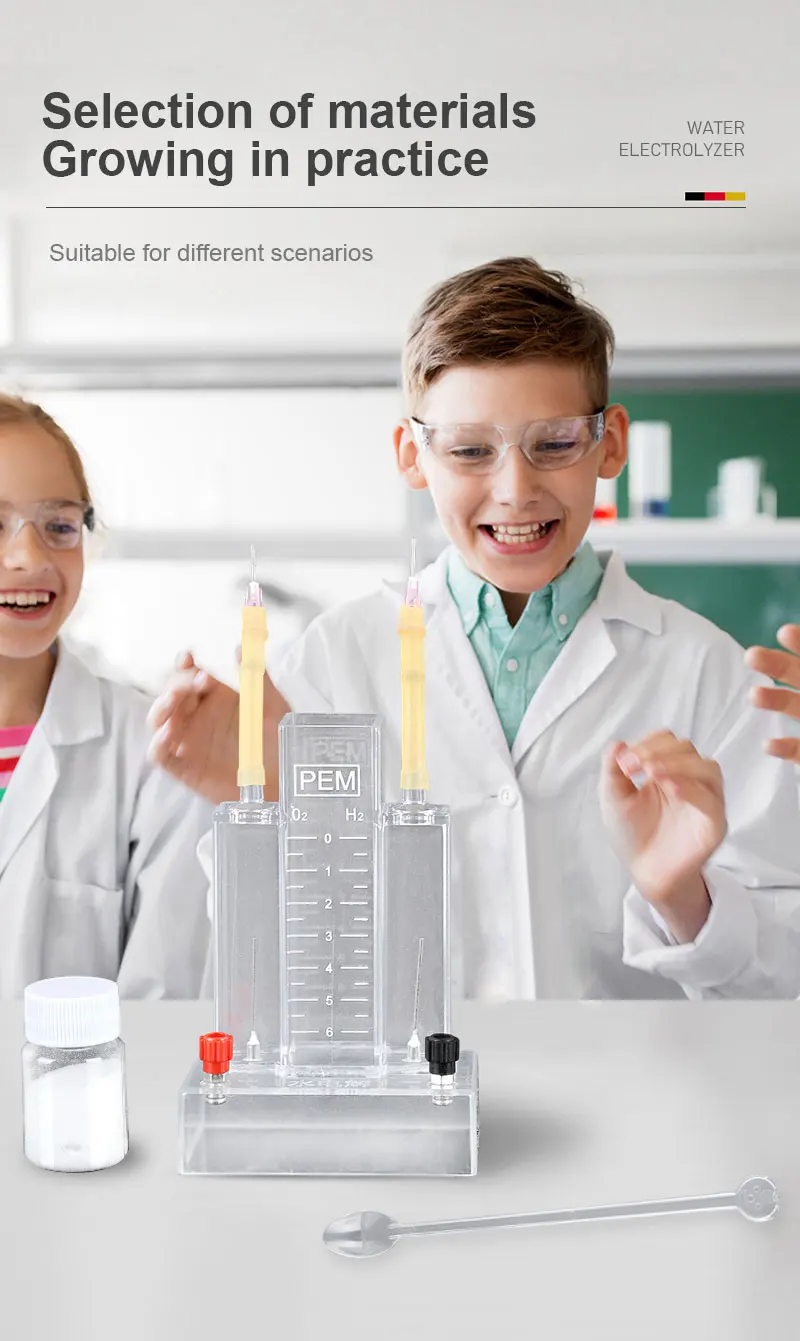 Chemistry Teaching Water Electrolyzer - PEM Electrolysis Apparatus for Hydrogen