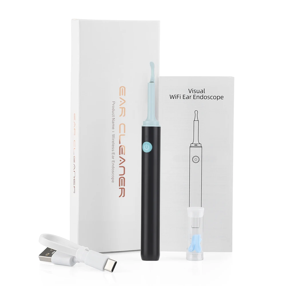 3.9mm Wireless Visual Silicone Ear Spoon Safe Endoscope Earpick Camera Ear Wax Remover Luminous