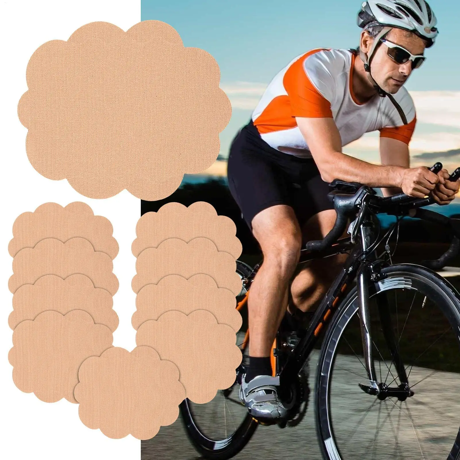 Anti Chafing Thigh Patches Breathable Anti Chafing Thighs 10 Pcs Friction Pad Wear Resistant Sticker for Fitness Hiking Cycling