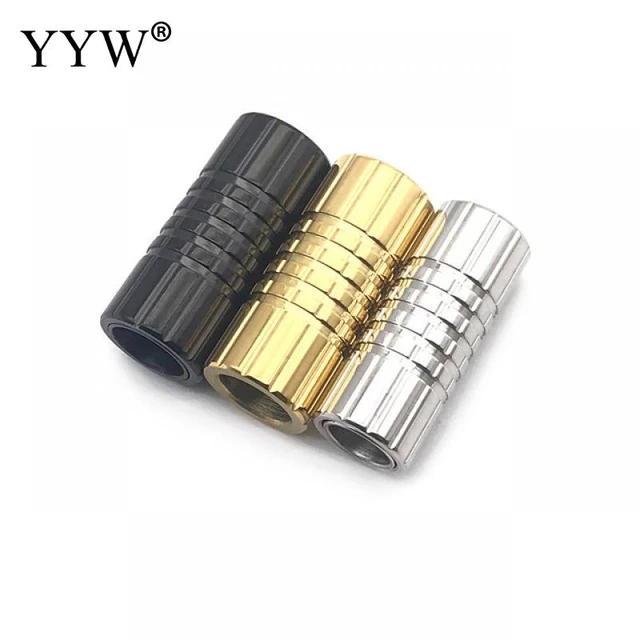 Stainless Steel Jewelry Making Accessories  Magnetic Clasps Leather  Bracelets - Jewelry Findings & Components - Aliexpress