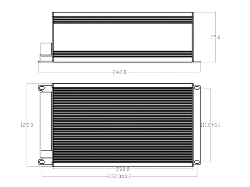 25a, saída única, psu regulador, luz led,
