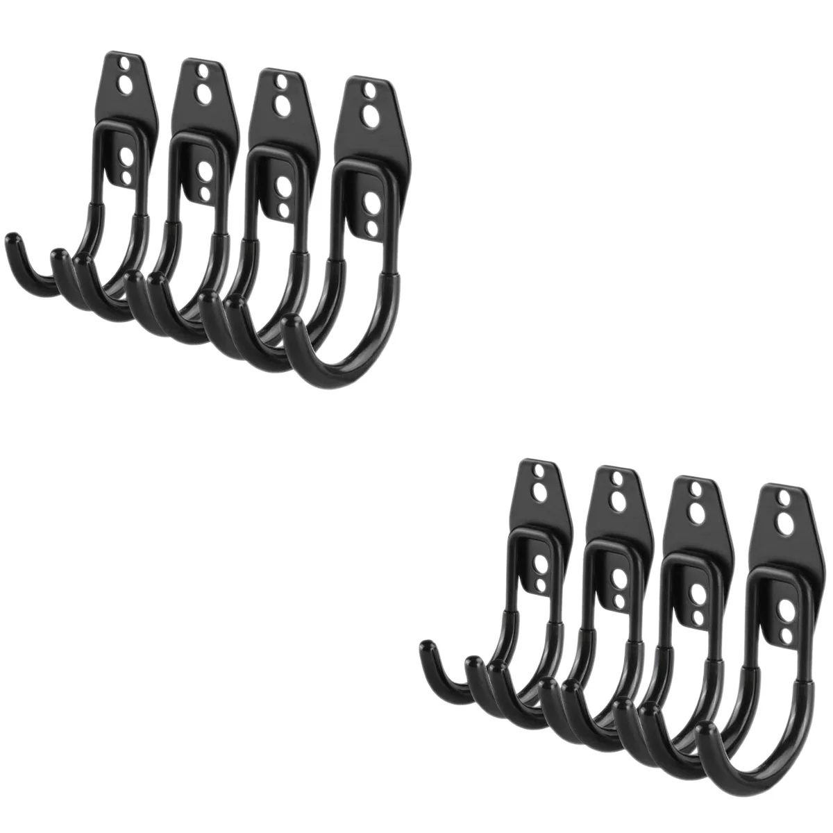 

8 Pcs Metal Hook Bicycle Hanger Hooks Hanging Heavy Duty Pvc Garage Organizers Storage