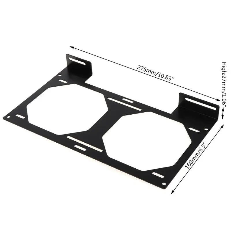 Suporte do Ventilador Suporte de Montagem do Radiador Refrigerador de Água para 12 14cm Ventilador Titular Computador Externo Case do Dissipador Calor Gadget Acesso - Imagem 3