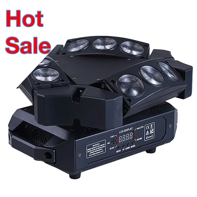 

Stage effect light mini spider 9x10w rgbw 4in1 moving head led lights professional disco stage dj lighting