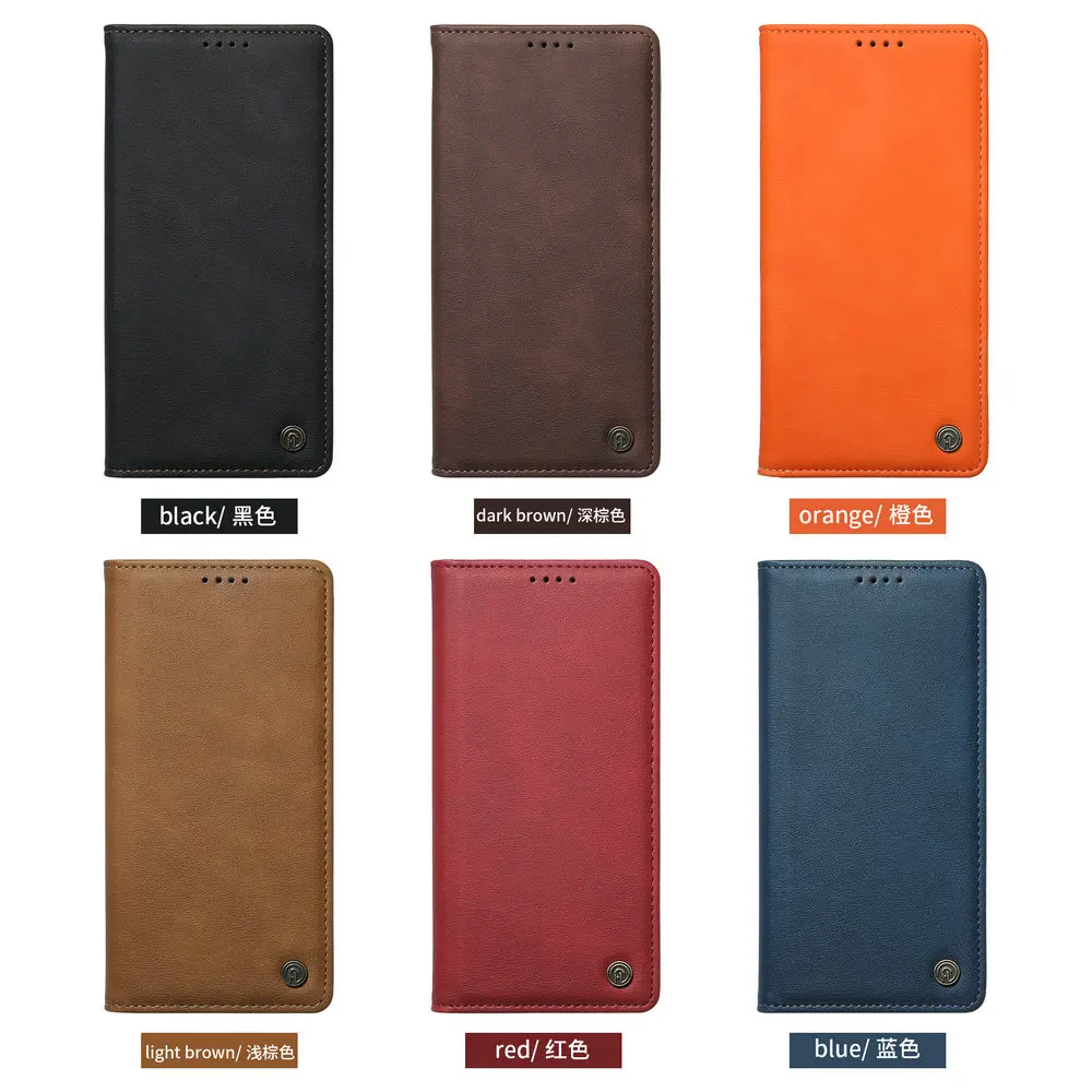Premium RFID Leather Wallet Book Flip Case with Magnetic Closure
