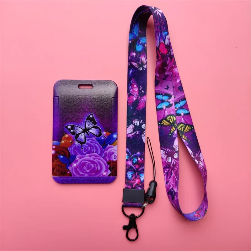 Mode Schmetterling Arzt Krankenschwester Name Karte Student Campus Karte Hängenden Hals Tasche Karte Halter Lanyard ID Karte Fall Drop Shipping – Detail 18