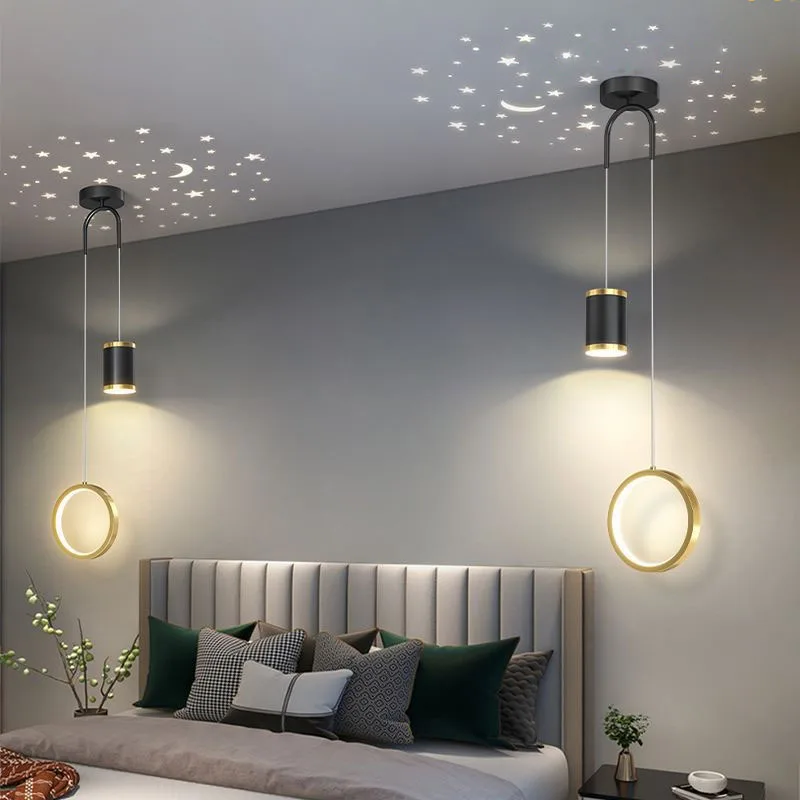 Pendant Lights Pendant Lamp Modern Nordic LED Pendant Light Room Decor Starry Sky Romanti For Living Room Light Designer Decorative Bedroom Home Lighting
