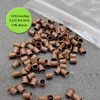 1000pcs Locks Ring BeadEasily Mini Locks Micro Bead Links 3.2*2.8*4.0 mm Copper Micro Tubes Rings Links for Hair Extensions 4