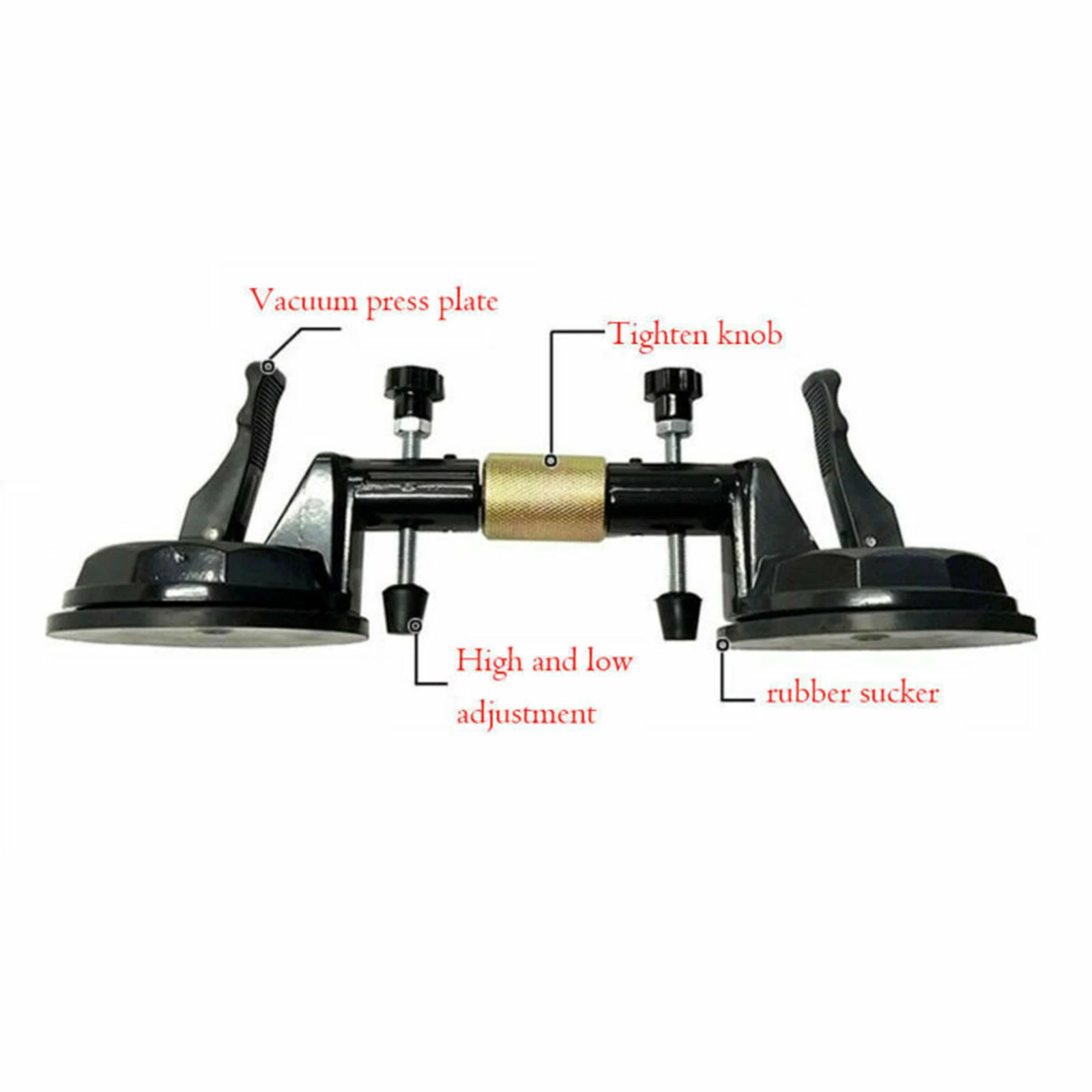 Adjustable Suction Cup Stone Seam Setter Dual Hand Cup With Ratchet Designed To Pull Two Flat Surfaces Or Seams Together suction cup stone setter
