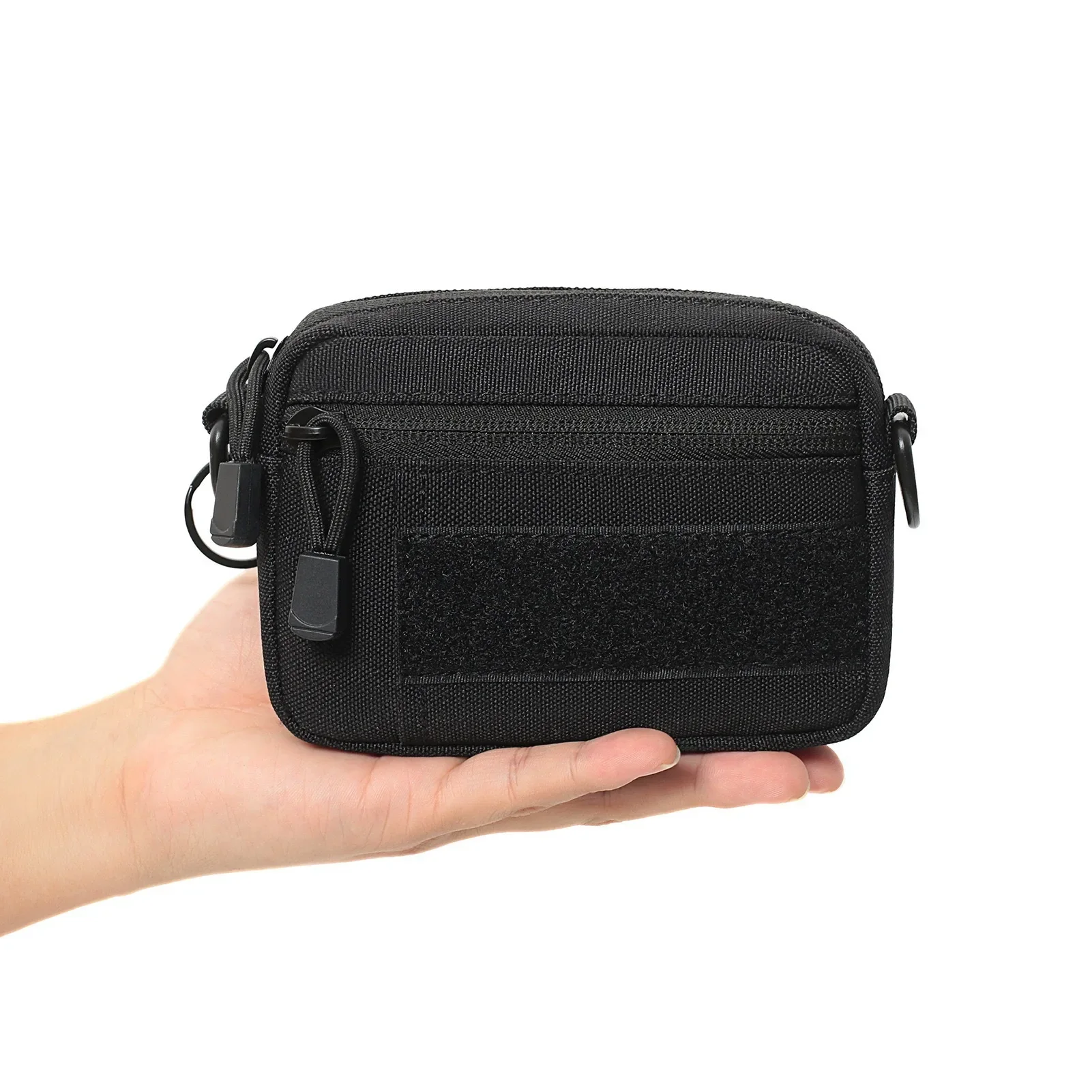 Molle Waist Pack & Shoulder Bag 600D Nylon Organizer for Daily Essentials & Gadgets Tactical EDC Pouch Compact
