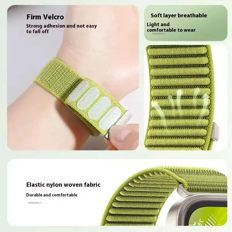 Breathable Braided Nylon Watch Band - Sport Strap