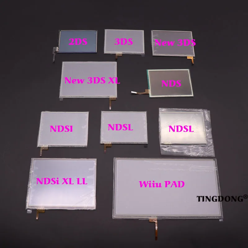 Tingdong Touch Screen Digitizer Glass Display Touch Panel Replacement For Ds Lite For Ndsl Ndsi Xl For New 3Ds Xl Wiiu Pad