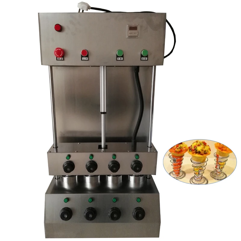 Commercial Pizza Cone Forming Machine Stainless Steel Pizza Cone Machine With Four Mold Pizza Vending Machine 110V 220V