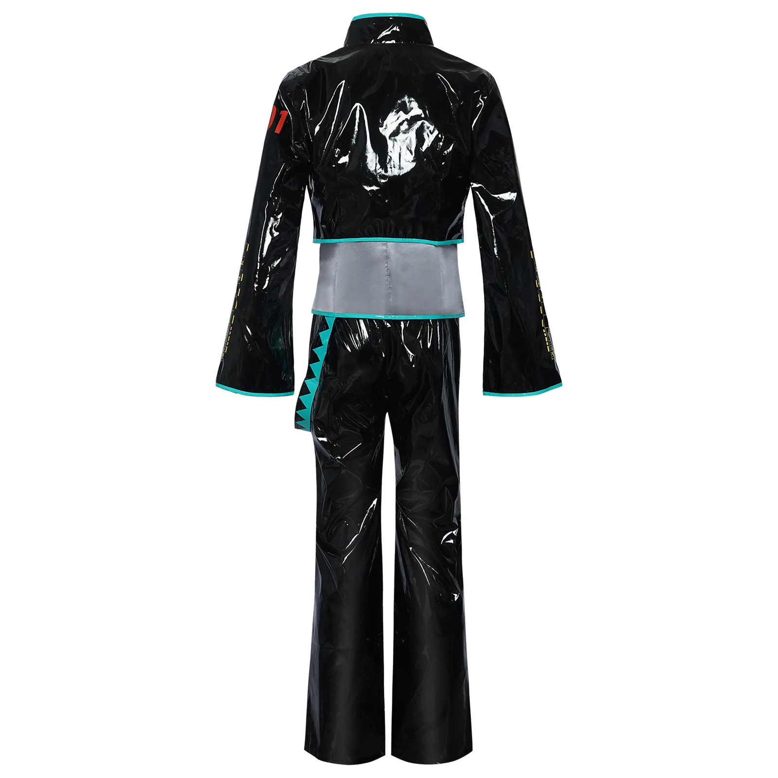 Hatsune Miku-Inspired Black Suit Cosplay Set for Men/Women (Unofficial)