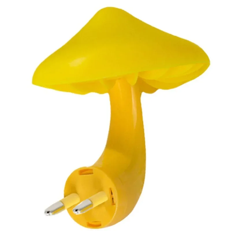 Bedroom LED Night Lights Mushroom Shape Automatic Sensor Bathroom Stairs Bedside Lamps Light-control Sensor Decorative Lights