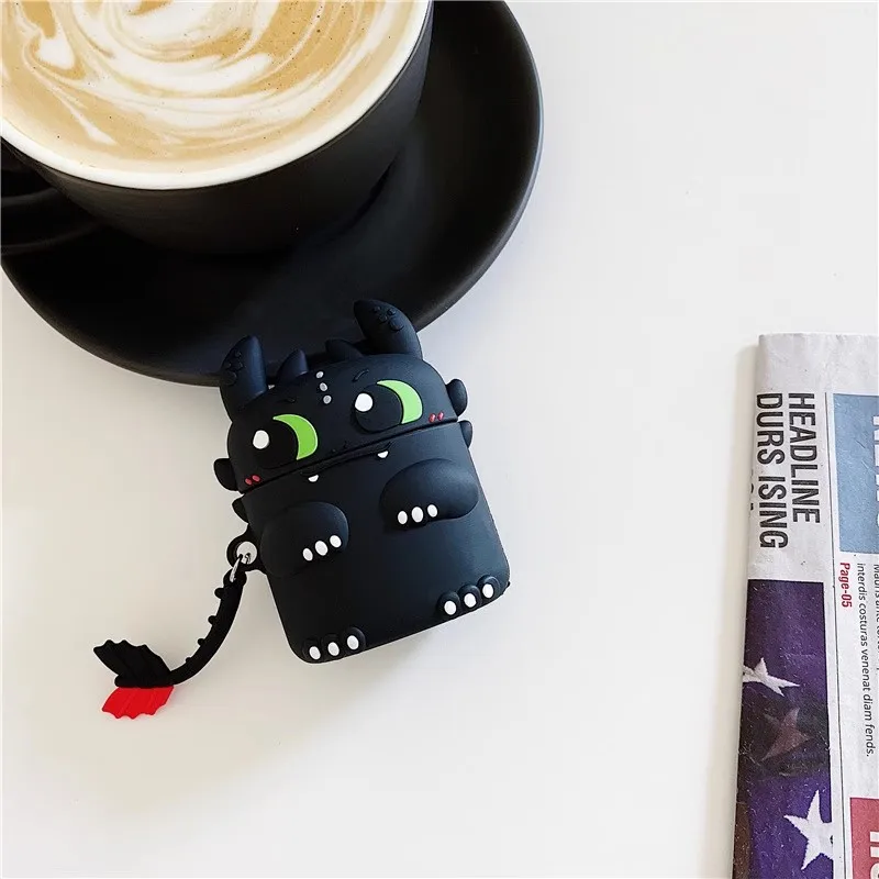 Dragon Silicone Earphone Case Cover - Cute Accessories