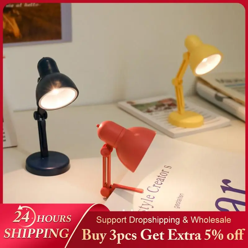 MiniBookLightWithClipLEDTableLampFoldableNightHomeRoom