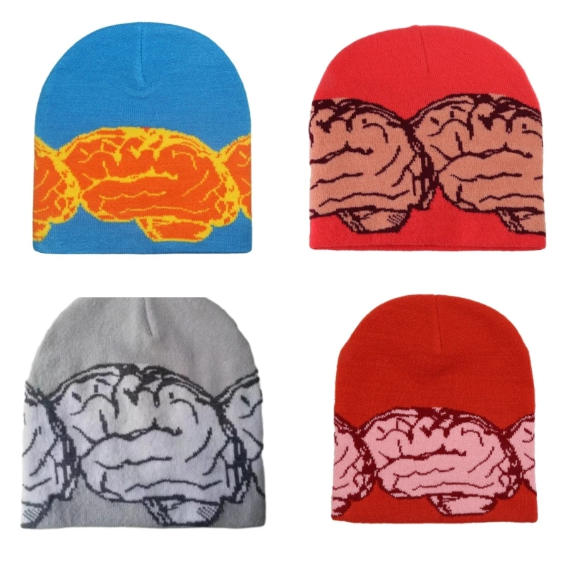 

Versatile Beanie Hat Women Men Winter Hat Hip-Hop Costume Props Skull