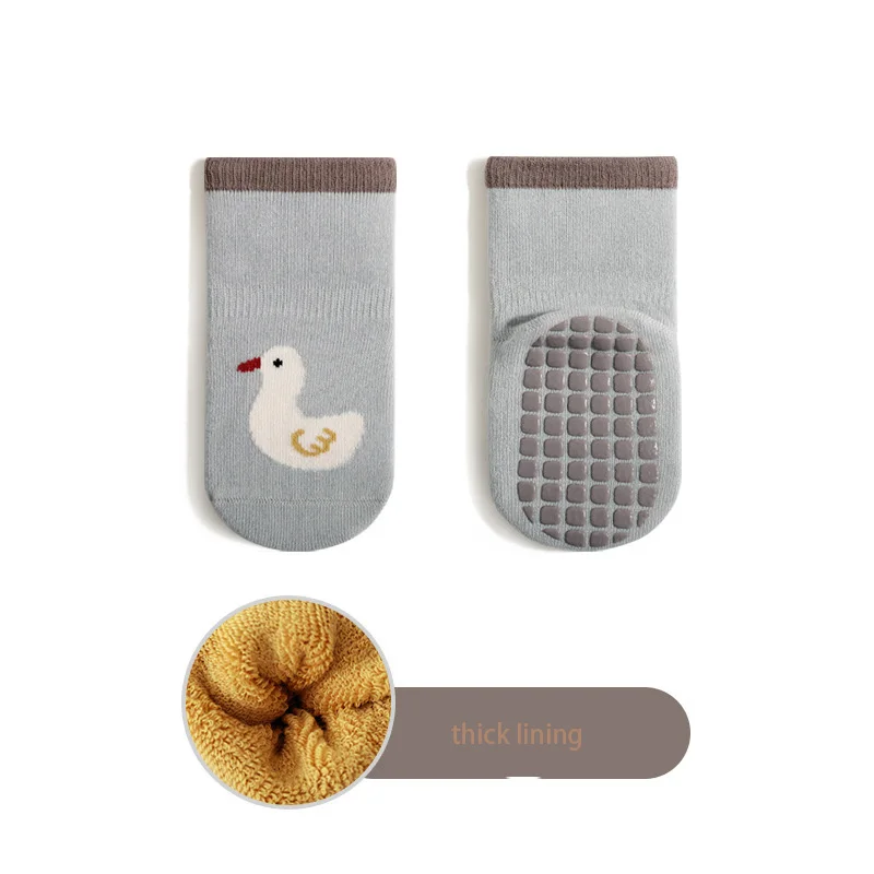 5 Pairs Four Seasons Cartoon Infant Baby Socks for 0-5Y Anti-Slip
