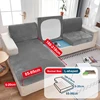 Super Soft Velvet Sofa Seat Cushion Cover Plain Color Stretch Thicken Sofa Cover Sectional Couch L Shape Corner Armchair Cover 3