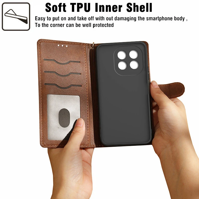 Custodia in Pelle PU a Righe Compatibile con Vivo iQOO Neo 10 5G V2217A