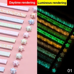 Luminous Origami Star Paper Strips - 210 Sheets (01)