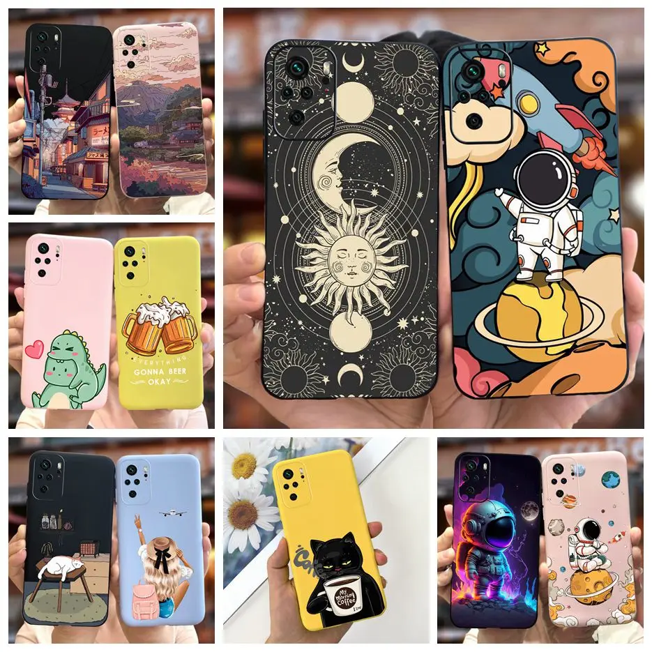Astronaut Cartoon Soft TPU Phone Case - Cute Design Protective Cover