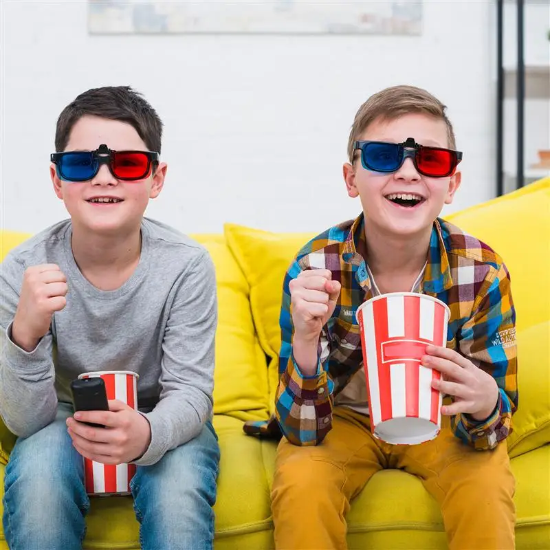 Scratch Resistant Red Blue Glasses Hanging Frame 3D Glasses Myopia Special Stereo Clip Without Glass Frame For 3D Movies