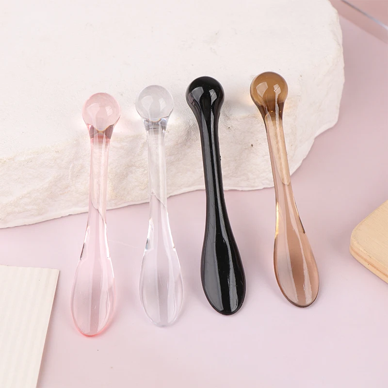 1/3 stücke Gesicht Creme Maske Schlamm Rühren Löffel Acryl Kosmetische Spatel Scoop Mit Box Schönheit Werkzeuge Absorbieren Roller gesichts Applikator – Detail 11