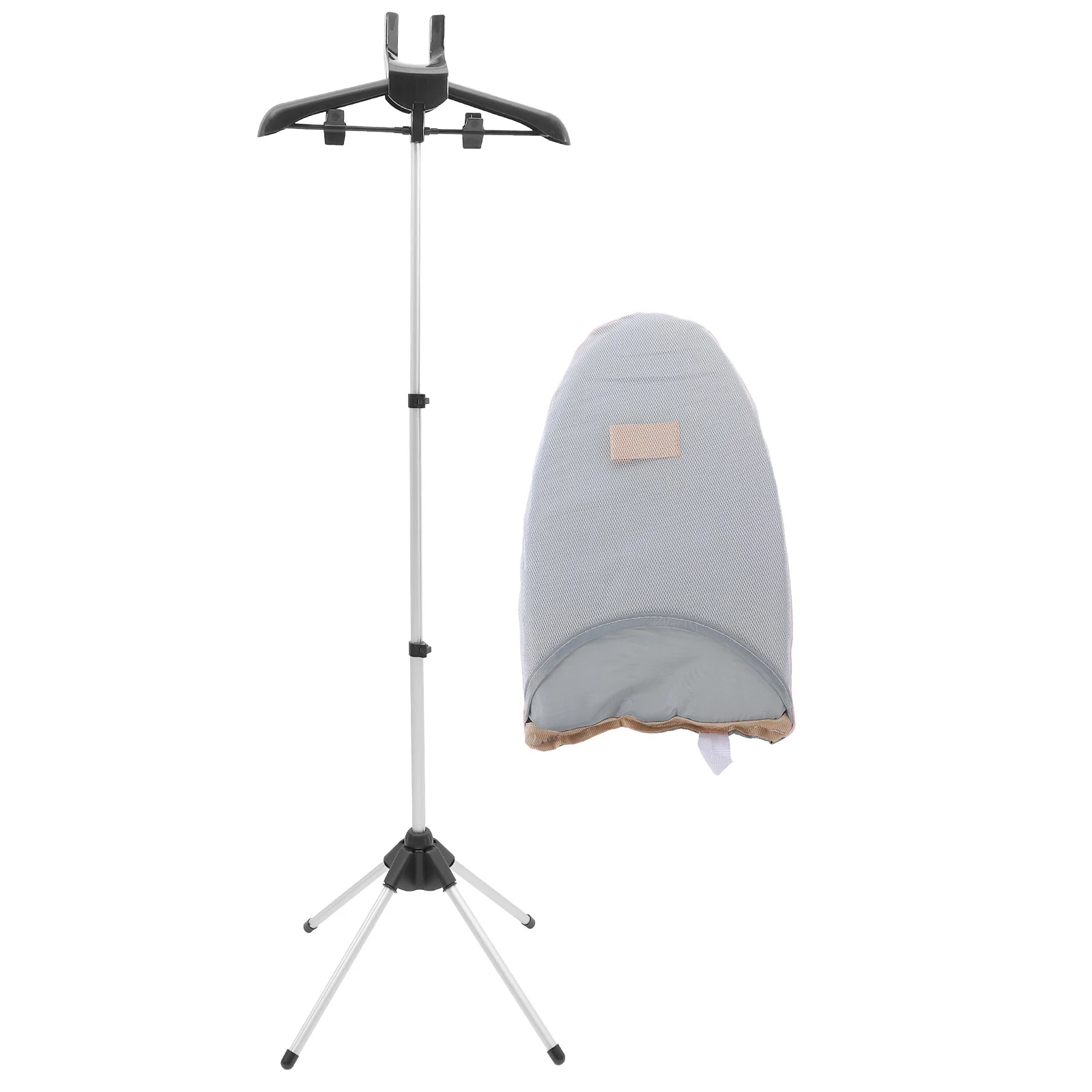 

1 Set Garment Steamer Hanger Adjustable Clothes Drying Rack with Ironing Board Glove