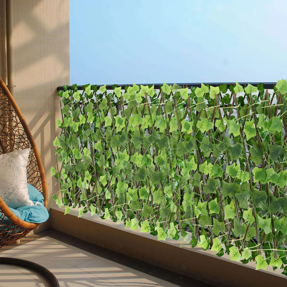 Garden Fence Garden Screening Expanding Trellis Artificial Ivy