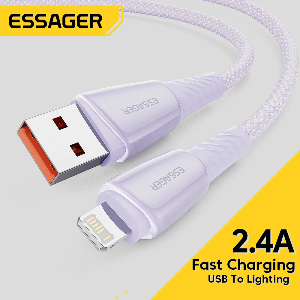 ESSAGER PD 27W kabel USB C dla iPhone 12 13 14 Pro Max 3A szybka ładowarka kabel dla iPhone 6 7 8Plus iPad przewód danych przewód