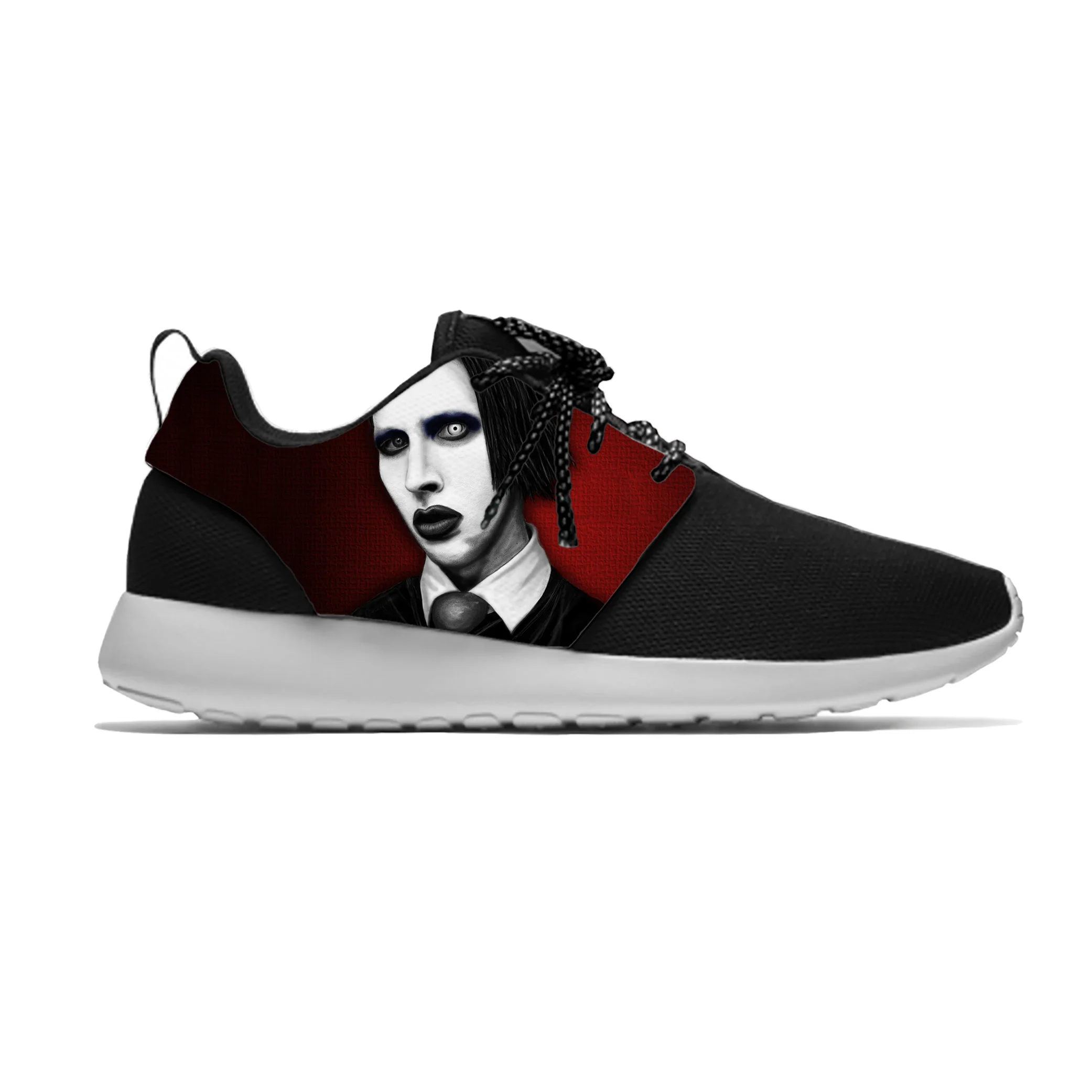 

Rock Band Music Singer Marilyn Manson Cool Fashion Sport Running Shoes Casual Breathable Lightweight 3D Print Men Women Sneakers