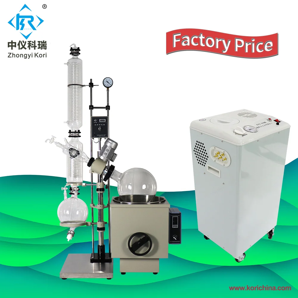 Lab vacuum rotary evaporator roto evapor apparatus Glass homemade steam distillation for essential oil extract Setup system
