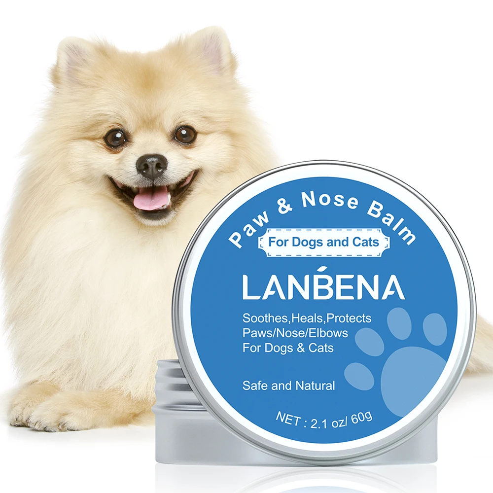 LANBENA 3-in-1 Pet Lotion Nose Elbow & Paws Nourishes And Moisturizes Skin Care To Relieve Dry Skin Smooth And Natural 60g