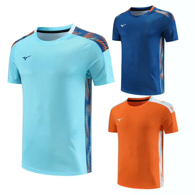 Customized a set of men's and women's badminton T-shirt shorts table tennis training shirt quick dry breathable absorbent sweat