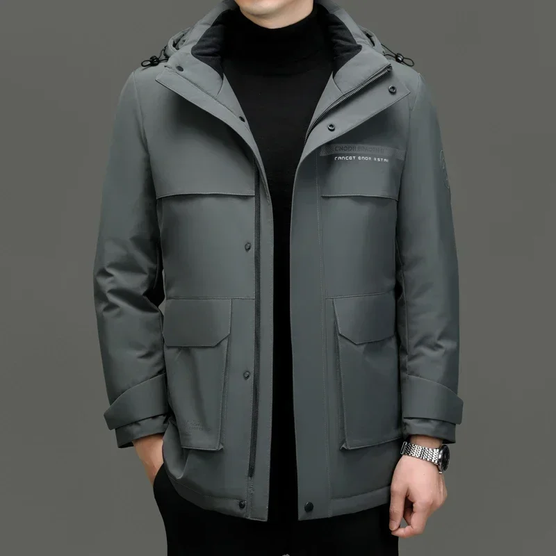 Men's Padded Jacket Winter Padded Jacket Korean Style Loose Plus Size Hooded Work Clothes Padded Jacket main image 1
