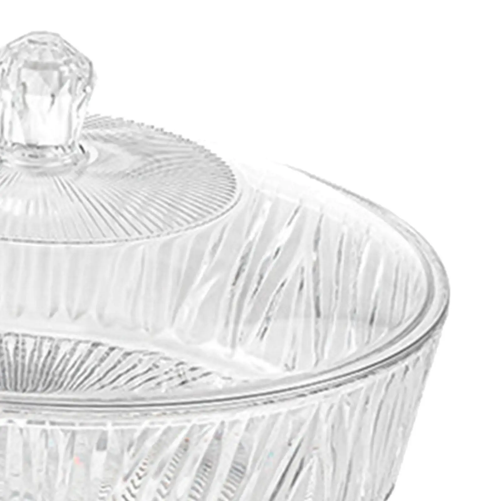 Cake Plate Dessert Table Display with Cover Transparent Portable Decoration Fruit Bowl Serving Cookie Platter for Party