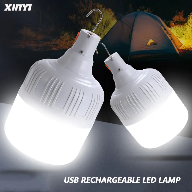 

Outdoor USB Rechargeable Mobile LED Lamp Bulbs Emergency Light Portable Hook Up Camping Lights Home Decor Night Light Hot Sale