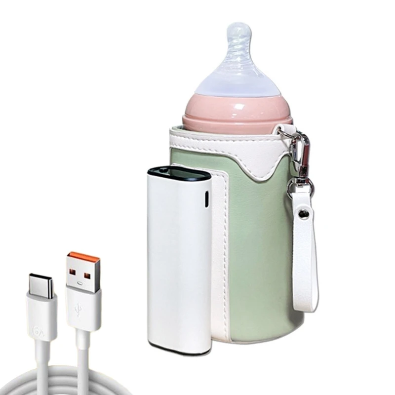 Rechargeable Battery Powered Milk Warmer Portable & Wireless Bottle Warmer Heating Bag Durable Suitable for Most Bottles 3