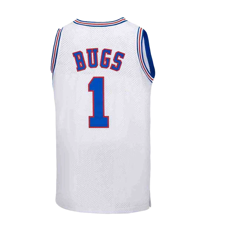 Basketball jerseys 1 Bugs 10 LOLA ! TAZ 23 SPACE JAM jersey Sewing embroidery High Quality Outdoor sportswear White Blcak