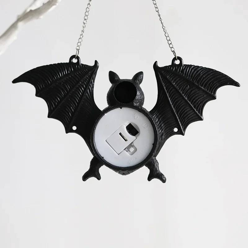 Halloween Luminous Bat Lamp New Colorful Gradient Plastic Bat Pendant Hanging Decoration Ghost Festival Decoration Prop BatDecor