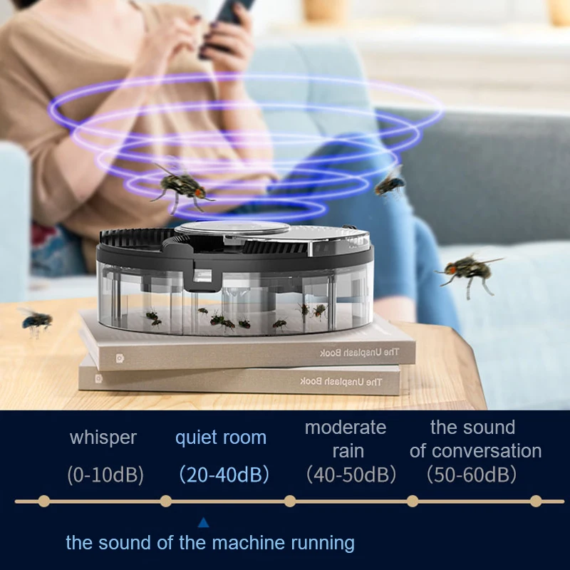 Fly Trap Upgrad USB Catch Flies With Baits Kills Flie Flycatcher Electric Safety Insect Pest Fly Catcher For Kitchen Home Garden