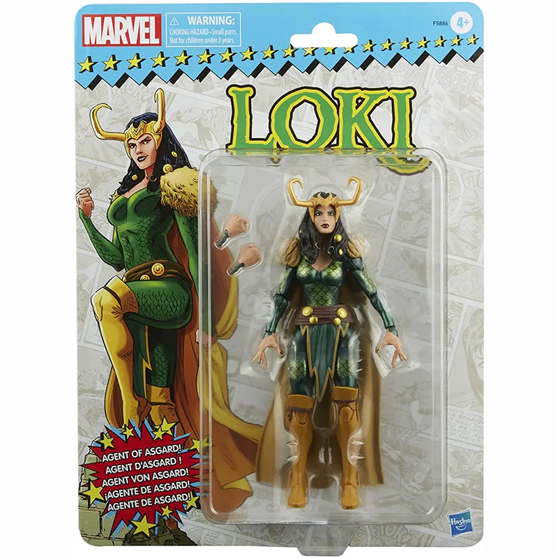 Original Marvel Legends Series Loki Agent Of Asgard 6 Pollici Retro Packaging Action Figure Toy 2 Accessori