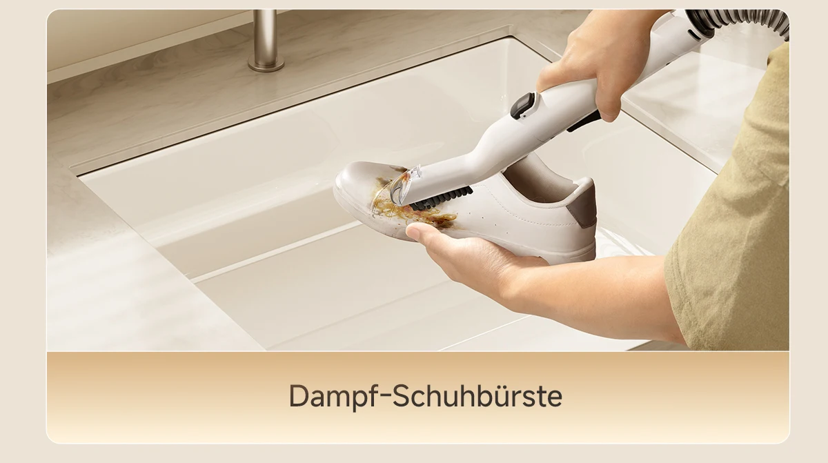 Uwant Y100 Dampf-Teppichreiniger 100 ° C Steam 18KPa 1750W Sprühbürste mit Saugfunktion, Selbstreinigung, Mehrfachdüsen für Sofa, Auto, Schuhe, Haustiere – Detail 8
