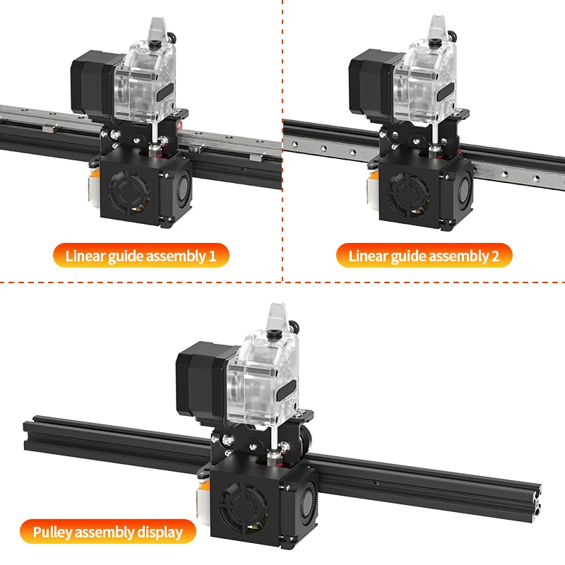 Diy Acessórios da Impressora 3d Atualização Ender3 Extrusora de Curto Alcance Kit Suporte Compatível com Mgn12h Trilho Linear para Ender3 v2 - Imagem 5