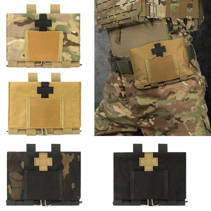   전술 응급 처치 파우치, Molle EMT 파우치 Military-IFAK Medical-Bag 야외 비상 생존 키트 퀵 릴리스 디자인 