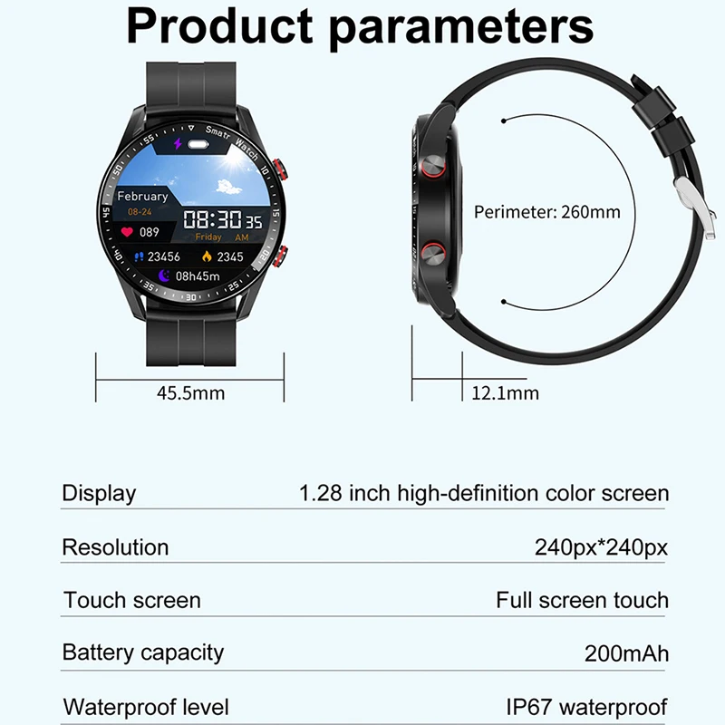2022 ο ECG + PPG  ȭ Ʈ ġ   ÷̾   ƮϽ ƮĿ η ƿ Ʈ Smartwatch