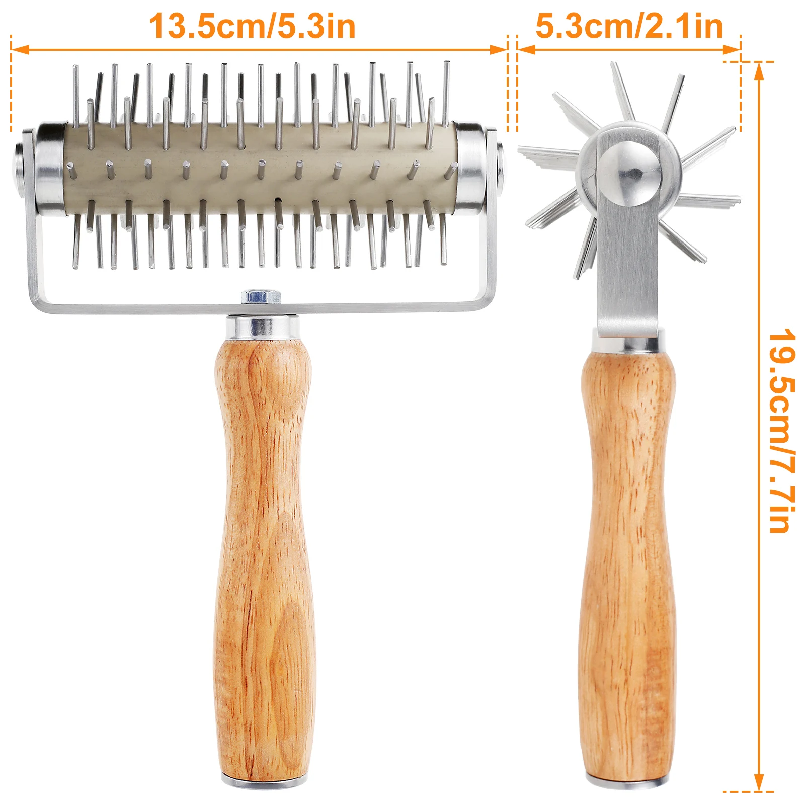 Pizza Dough Roller Stainless Steel Pizza Dough Hole Maker Professional Pin Puncher Cookie Cake Pie Pastry Bread Pizza Roller Pizza Roller Pin