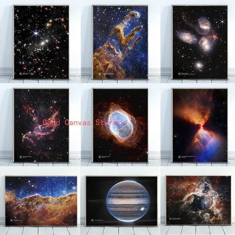 James Phillips Space Telescope Canvas Painting Science Poster E Stampe Astratte Wall Art Pictures For Living Room Home Decoration